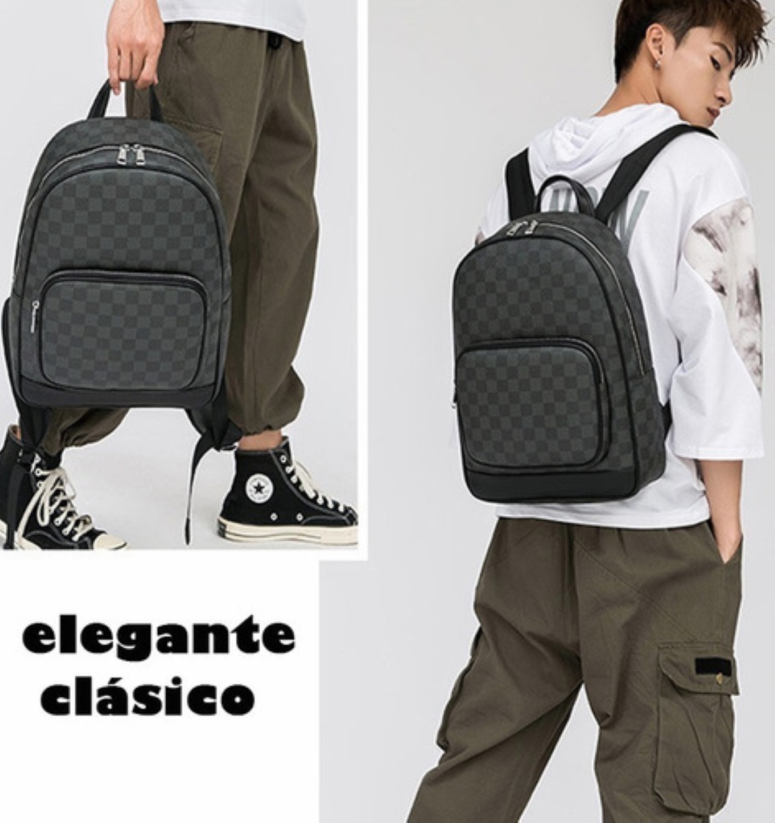 Mochila Escolar  Casual Unisex Negra