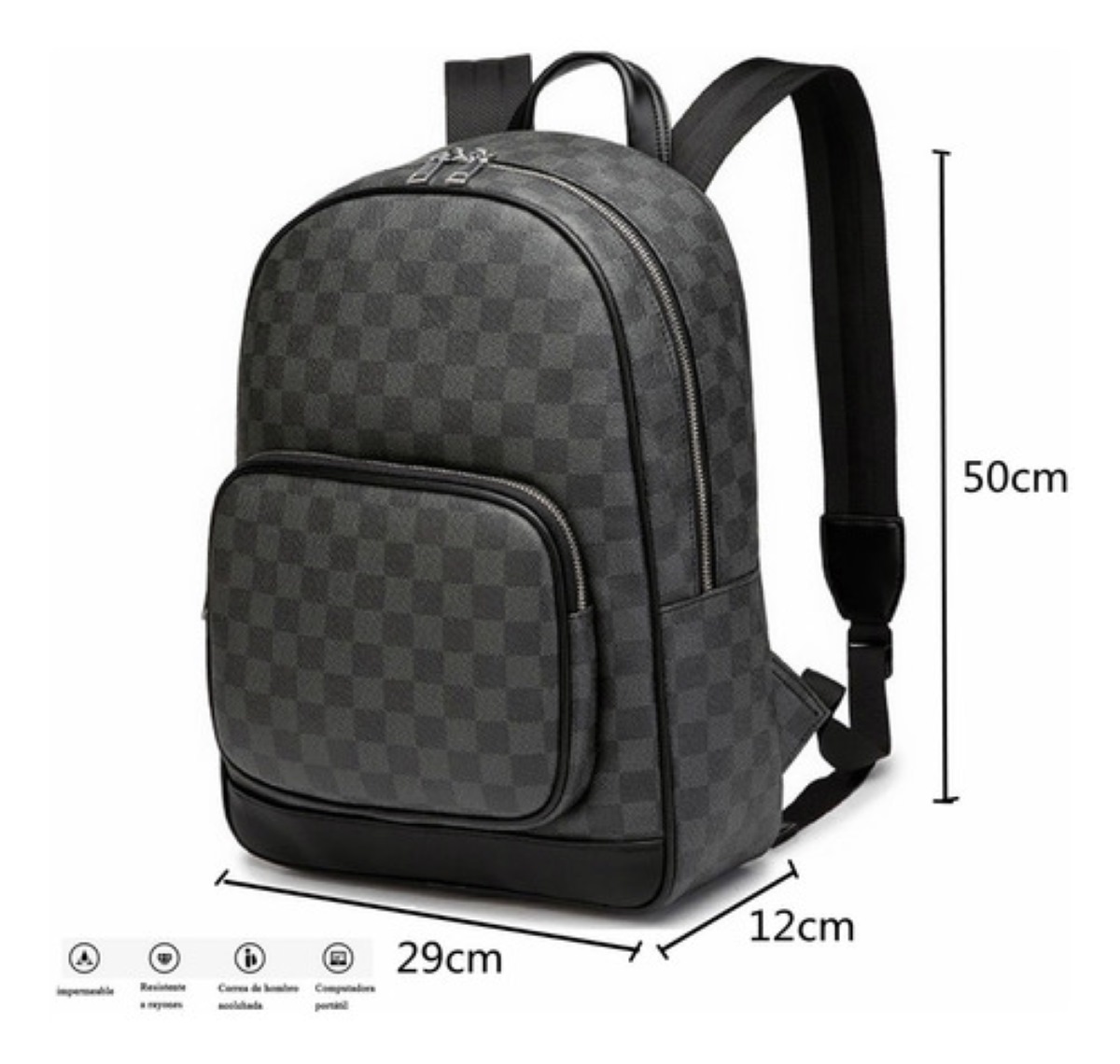 Mochila Escolar  Casual Unisex Negra