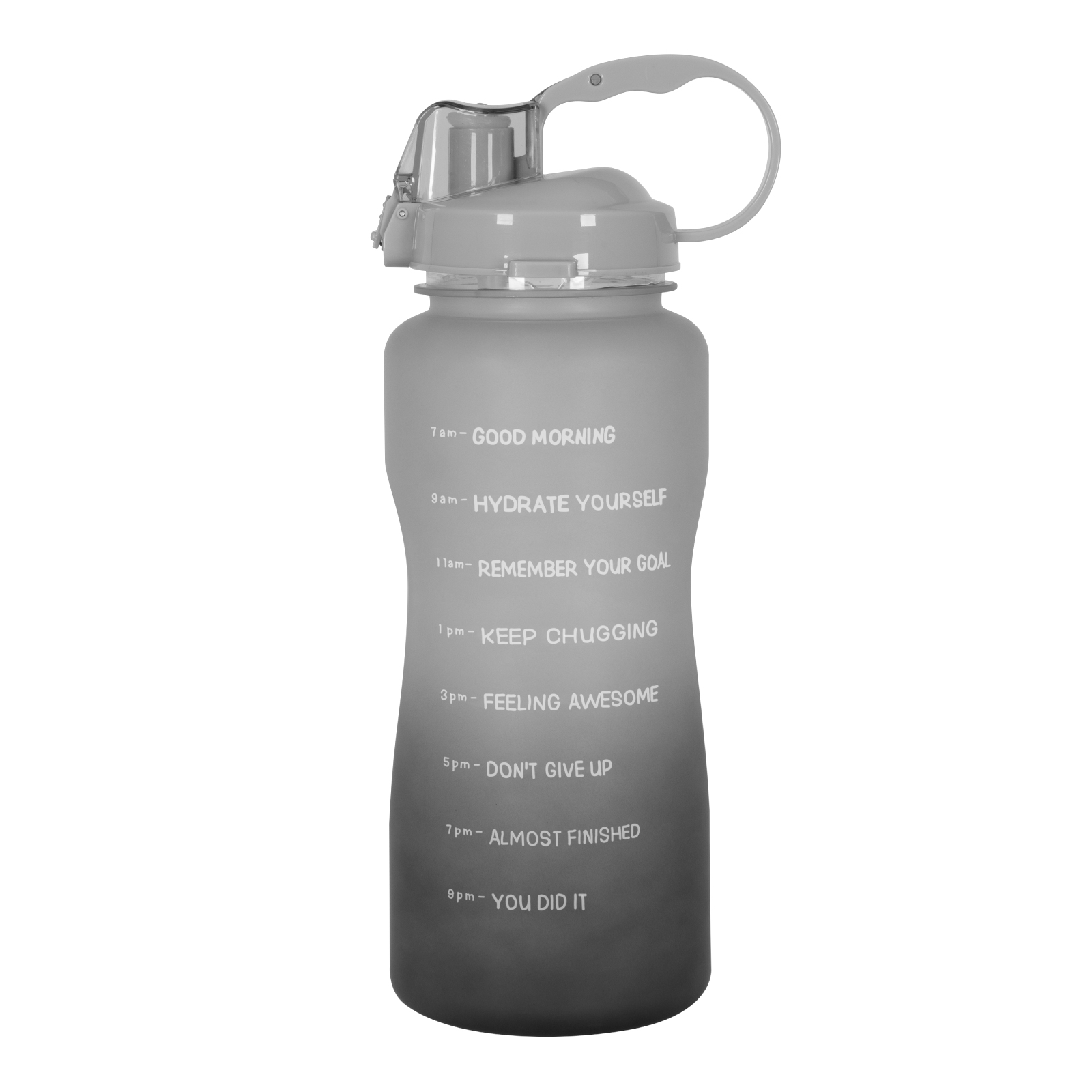 Botella De Agua Motivacional Con Marcador Capacidad 2.2 Litros Onof