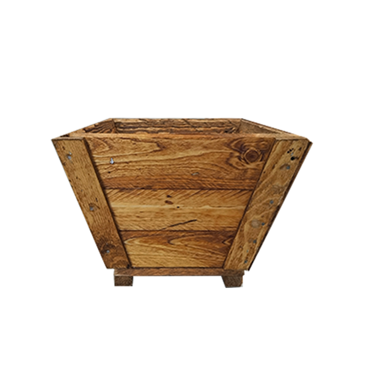 Maceta De Madera Tipo Jardinera De Cono Chico