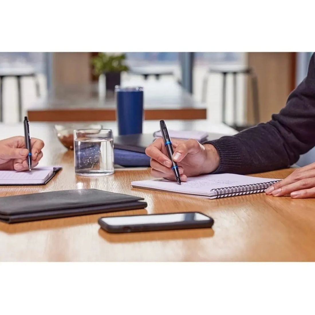 Pluma Fuente Parker Im Negro/Azul marino