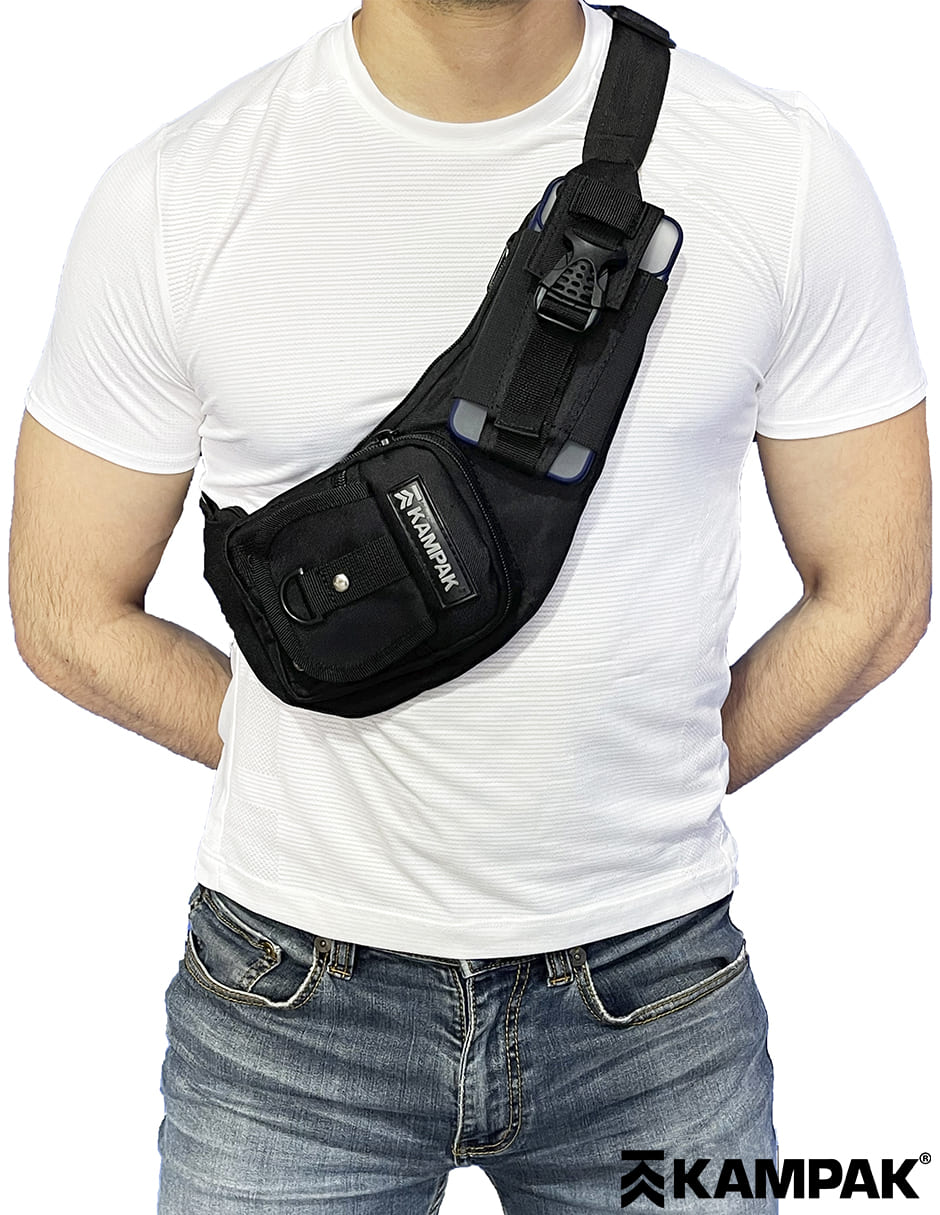 Pechera Tactica Kampak JS19 Porta Celular Multiusos Ligera