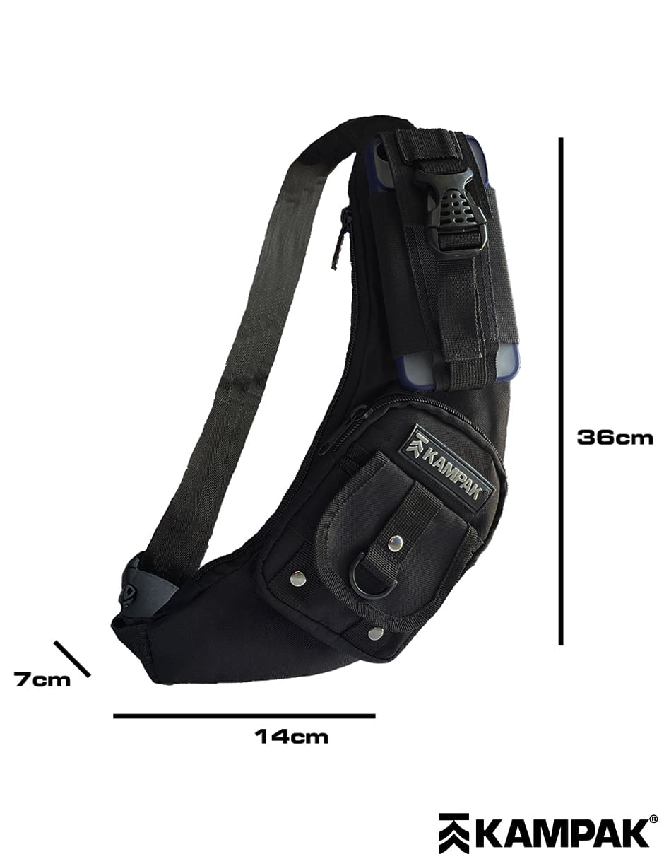 Pechera Tactica Kampak JS19 Porta Celular Multiusos Ligera