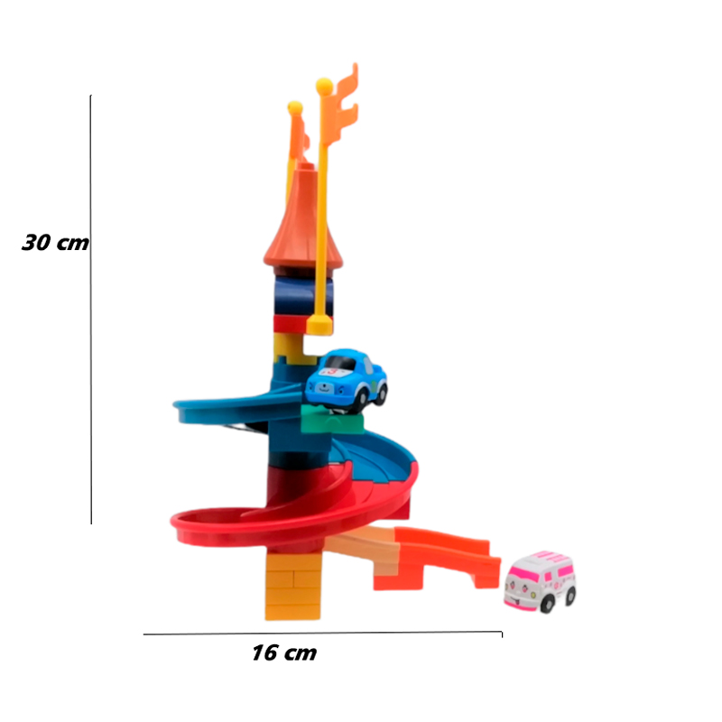 Bloques Tobogán Pista Rampa Coches , pelotas  Bebes Niño