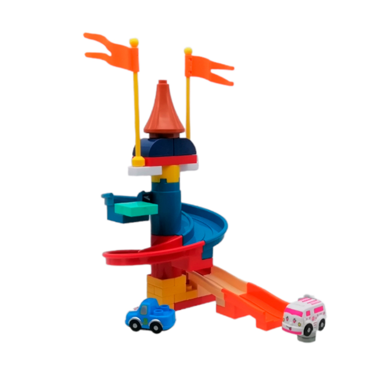 Bloques Tobogán Pista Rampa Coches , pelotas  Bebes Niño