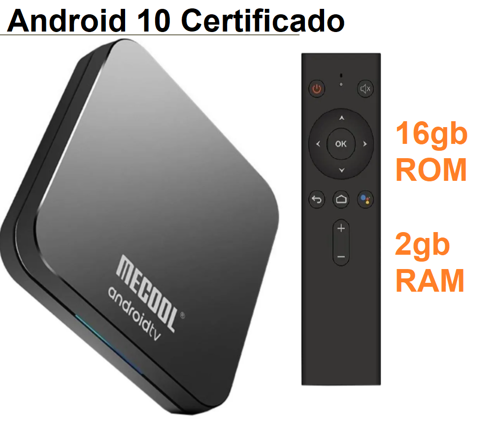 Tv Box 2Gb Mecool Convierte tu Tv en Smart Tv Android 10  Certificado