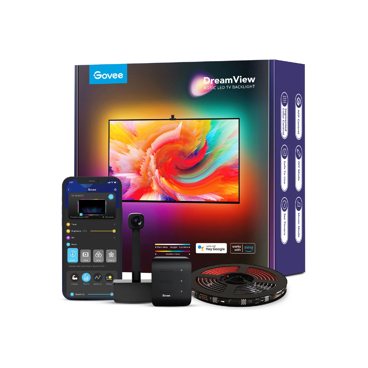 Govee Immersion Led Tv Efecto Inmersivo 75-85 Pulgadas Alexa