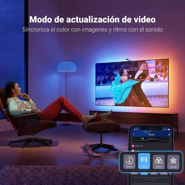 Govee Immersion Led Tv Efecto Inmersivo 75-85 Pulgadas Alexa