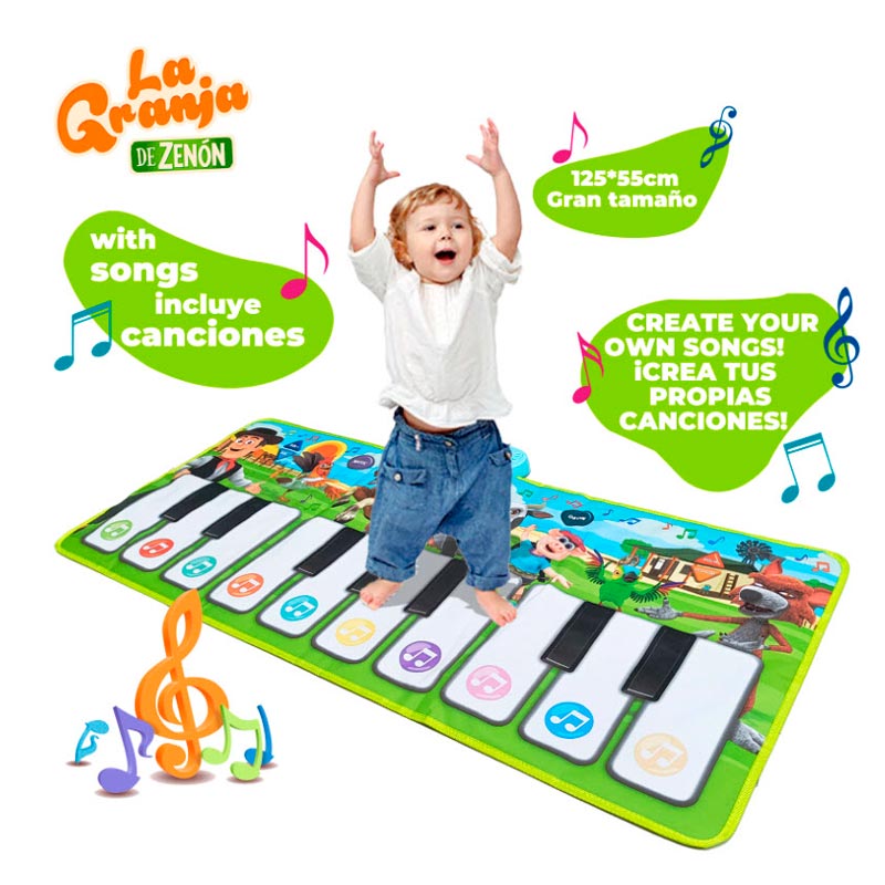 Tapete Musical Con Piano Y Sonido La Granja De Zenón Bebe 