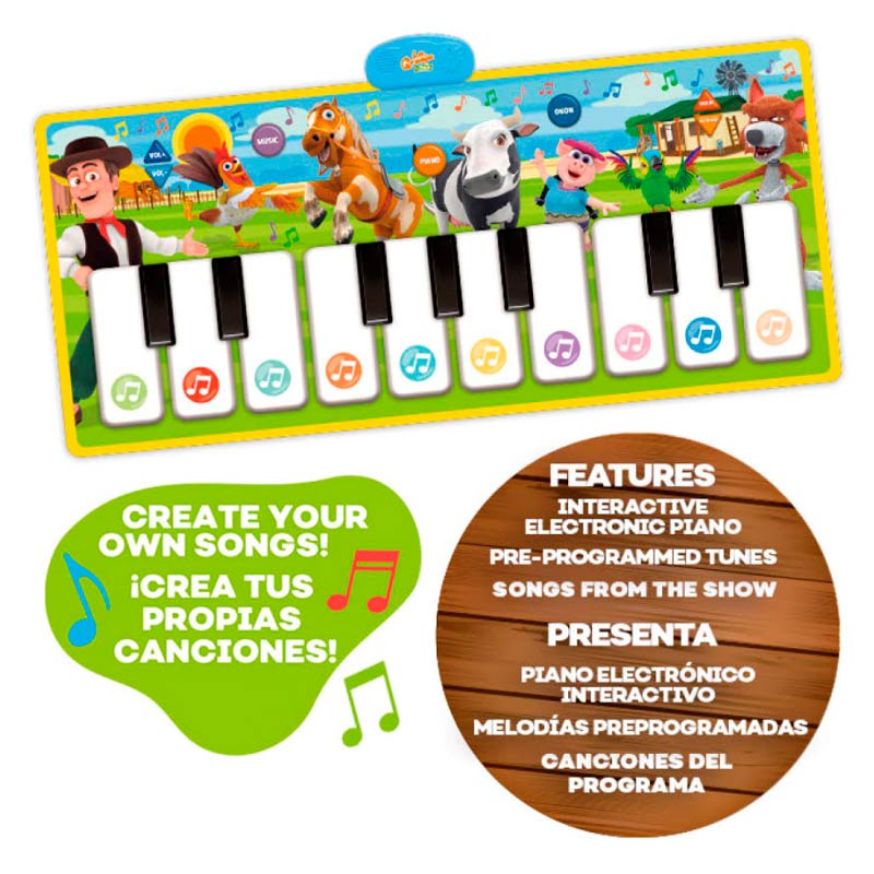 Tapete Musical Con Piano Y Sonido La Granja De Zenón Bebe 