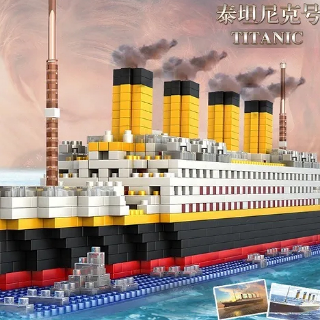 Kit De Bloques De Construcción Para Armar Titanic, 1860 Pzs