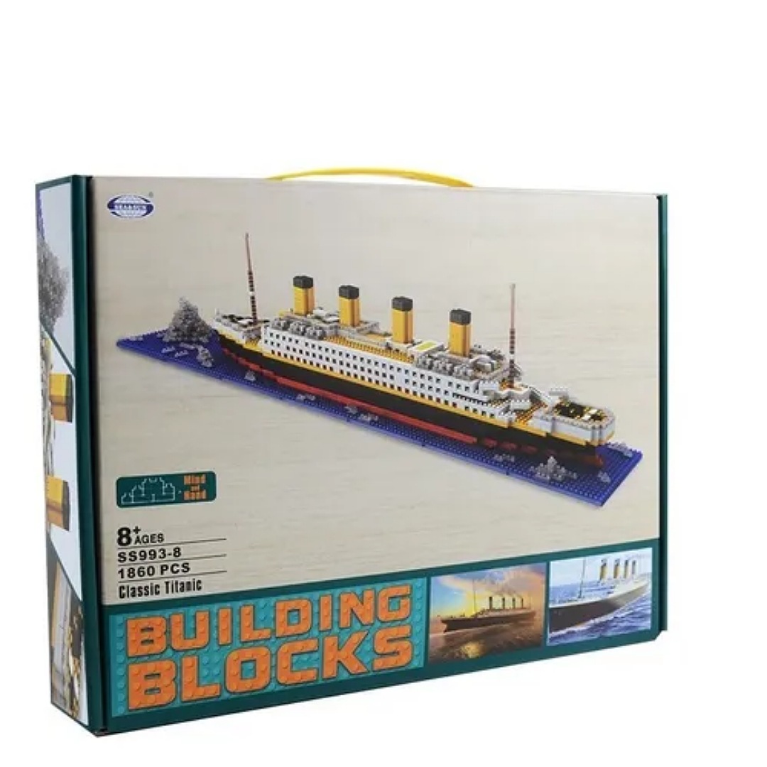 Kit De Bloques De Construcción Para Armar Titanic, 1860 Pzs