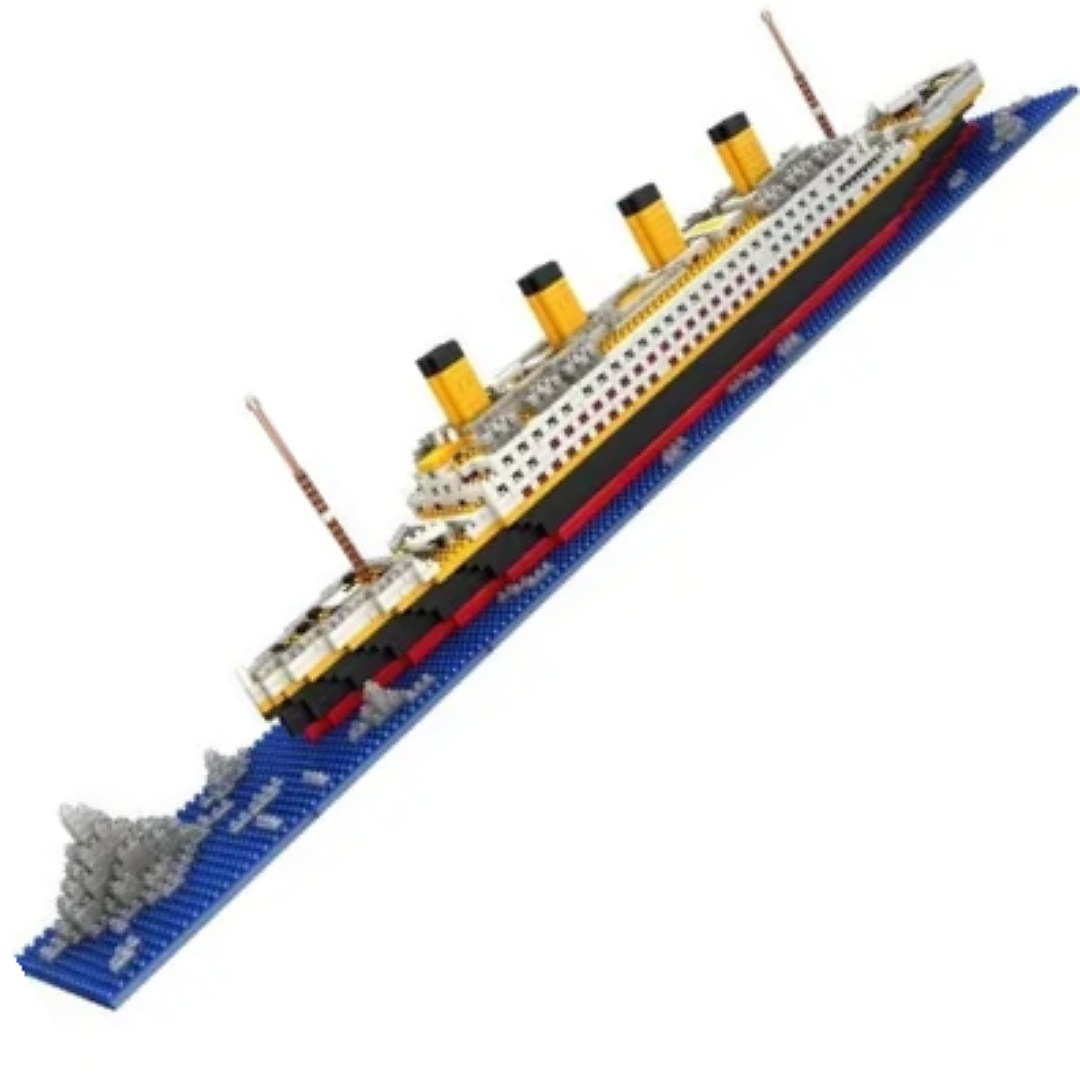 Kit De Bloques De Construcción Para Armar Titanic, 1860 Pzs