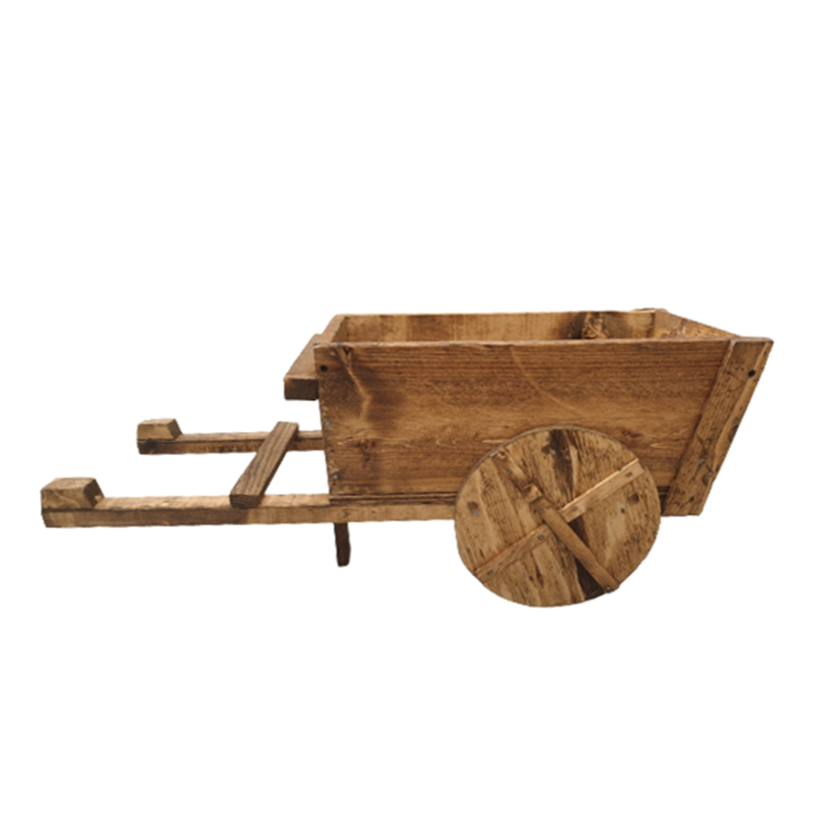 Maceta De Madera Tipo Jardinera De Carreta