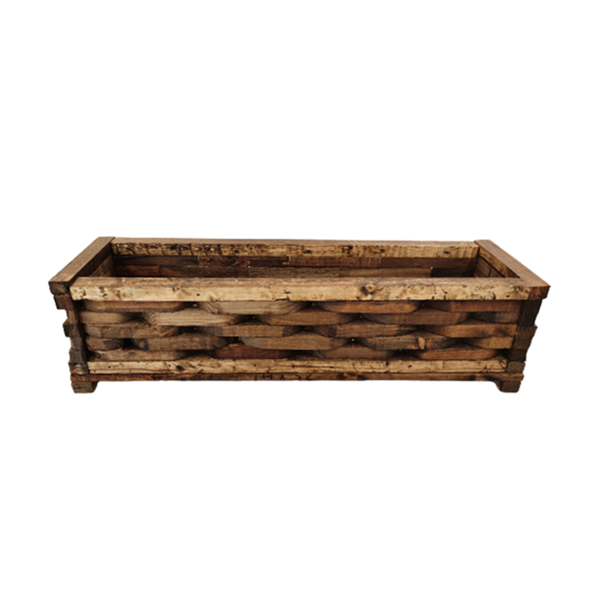 Maceta De Madera Jardinera Piña
