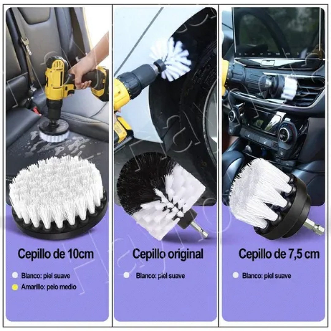 38pcs Esponjas Borlas Juego De Cepillos De Pulir Auto 3 In