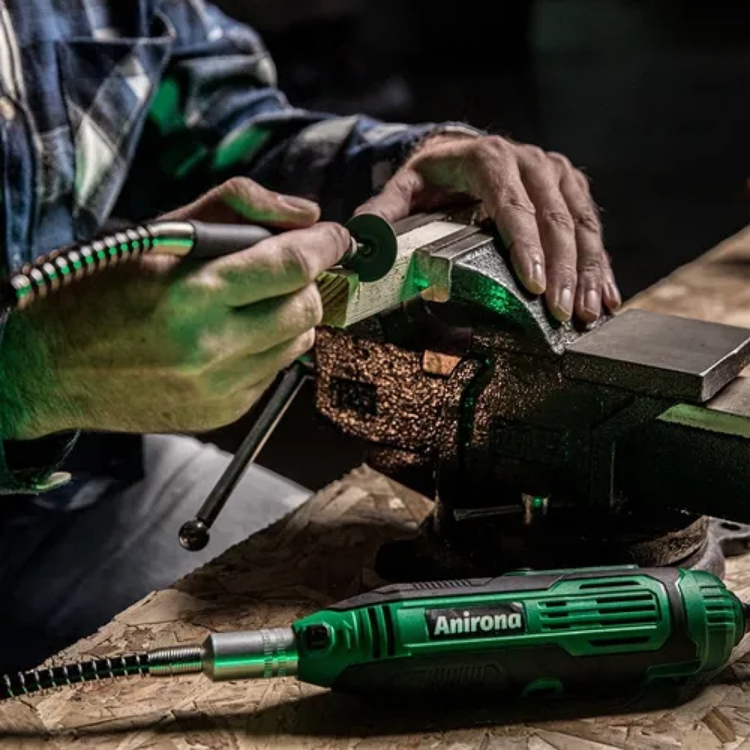 Mini Taladro Mototool Anirona Con 211 Piezas Tipo Dremel