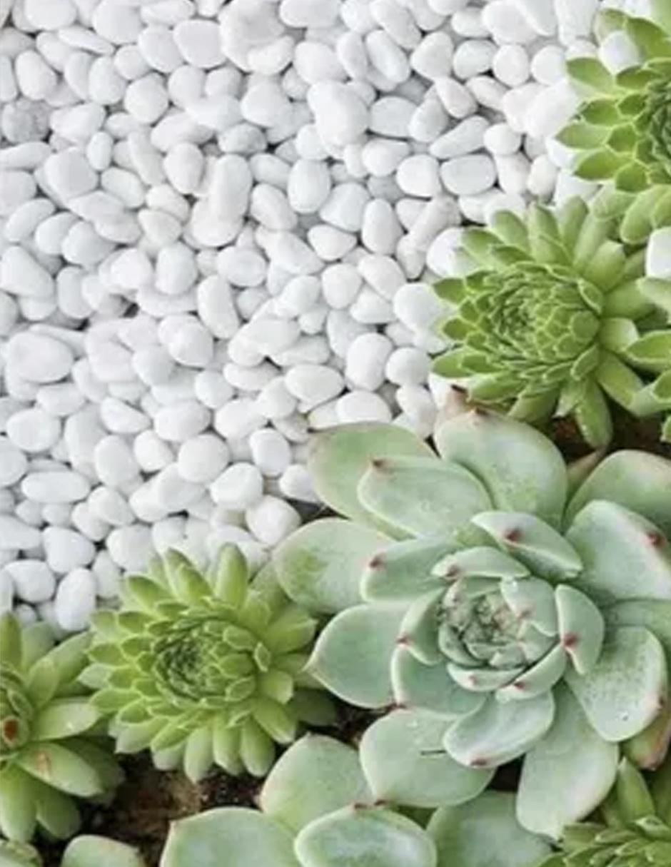 Piedra decorativa Onix Blanca de 1 1/2"