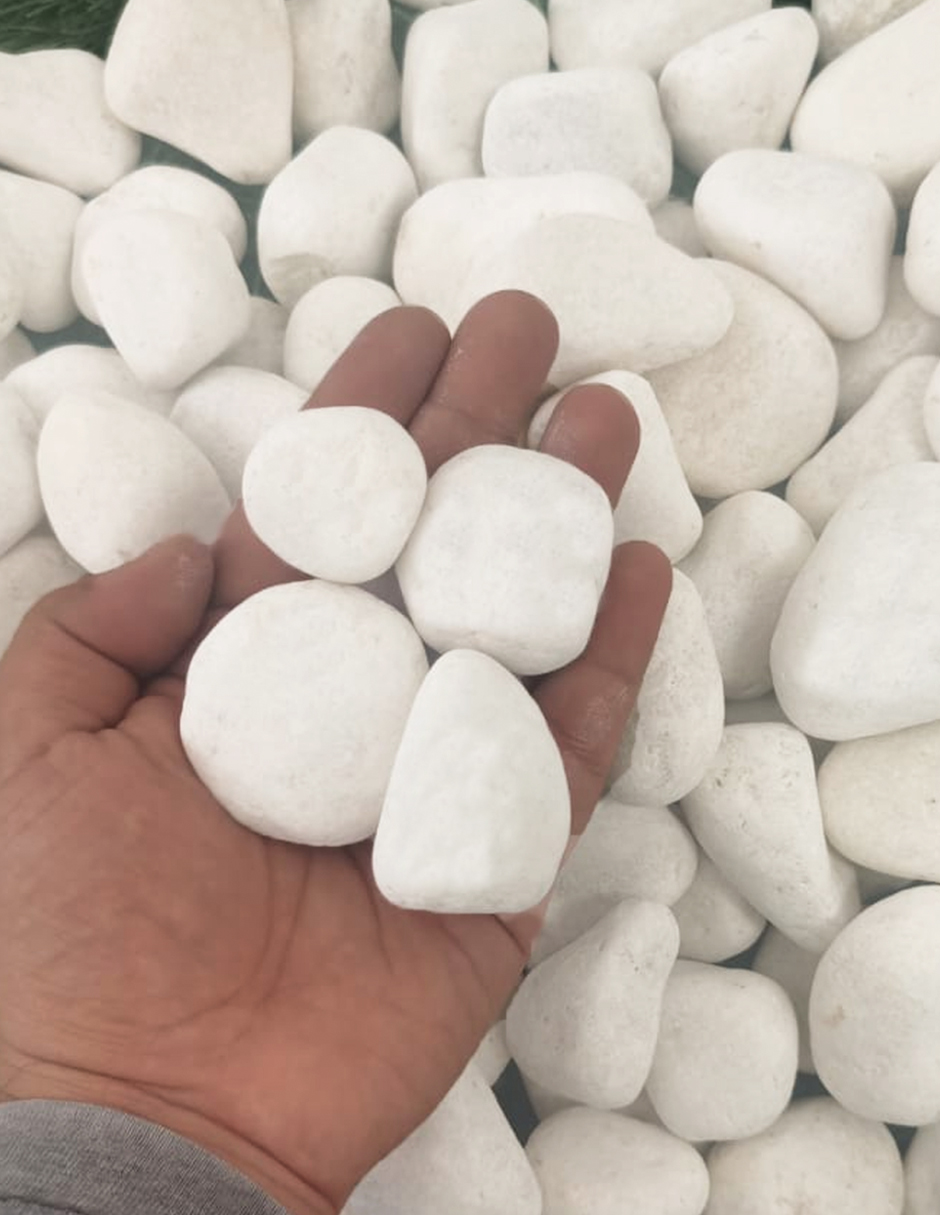 Piedra decorativa Onix Blanca de 1 1/2"