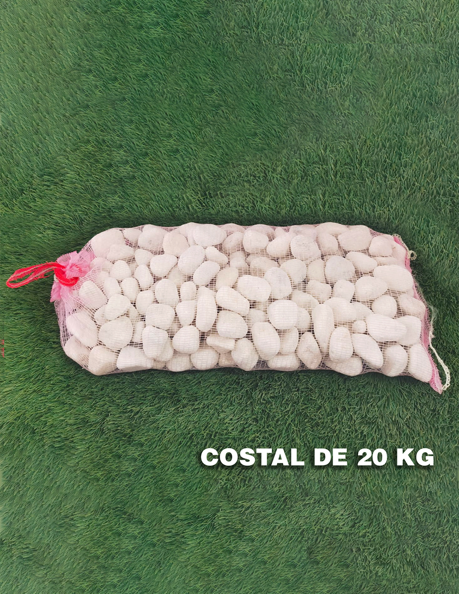 Piedra decorativa Onix Blanca de 1 1/2"