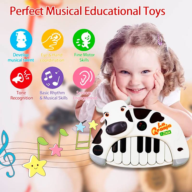 Piano La Granja De Zenon Musical Caballo Percheron vaca lola 