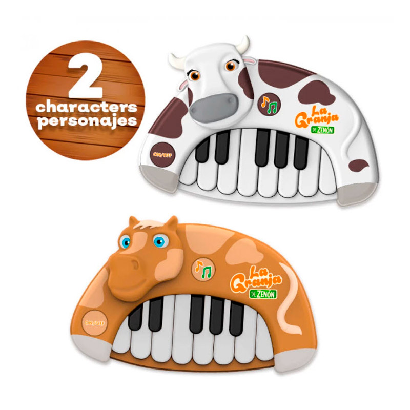 Piano La Granja De Zenon Musical Caballo Percheron vaca lola 