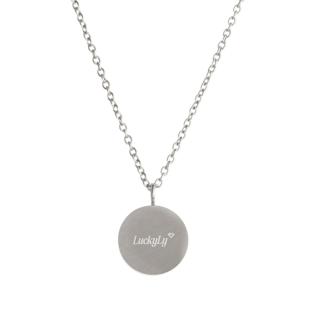 LuckyLy Collar para Mujer con Dije de Ojo Turco Protector , Cadena de Acero Inoxidable Mujer Color Plata y Zirconia Cúbica - Modelo Fara