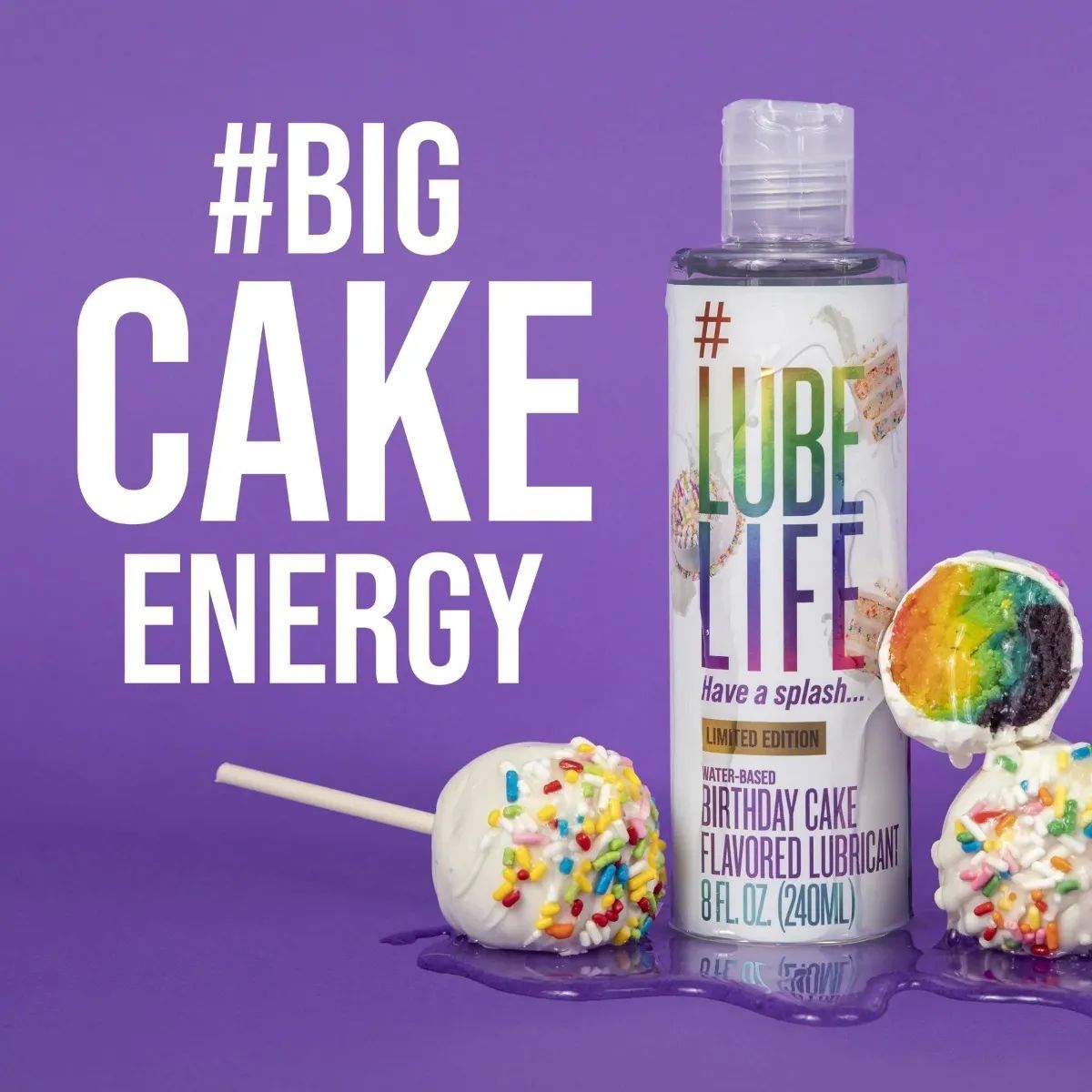 LubeLife + Limited Edition Water-Based Birthday Cake Flavored