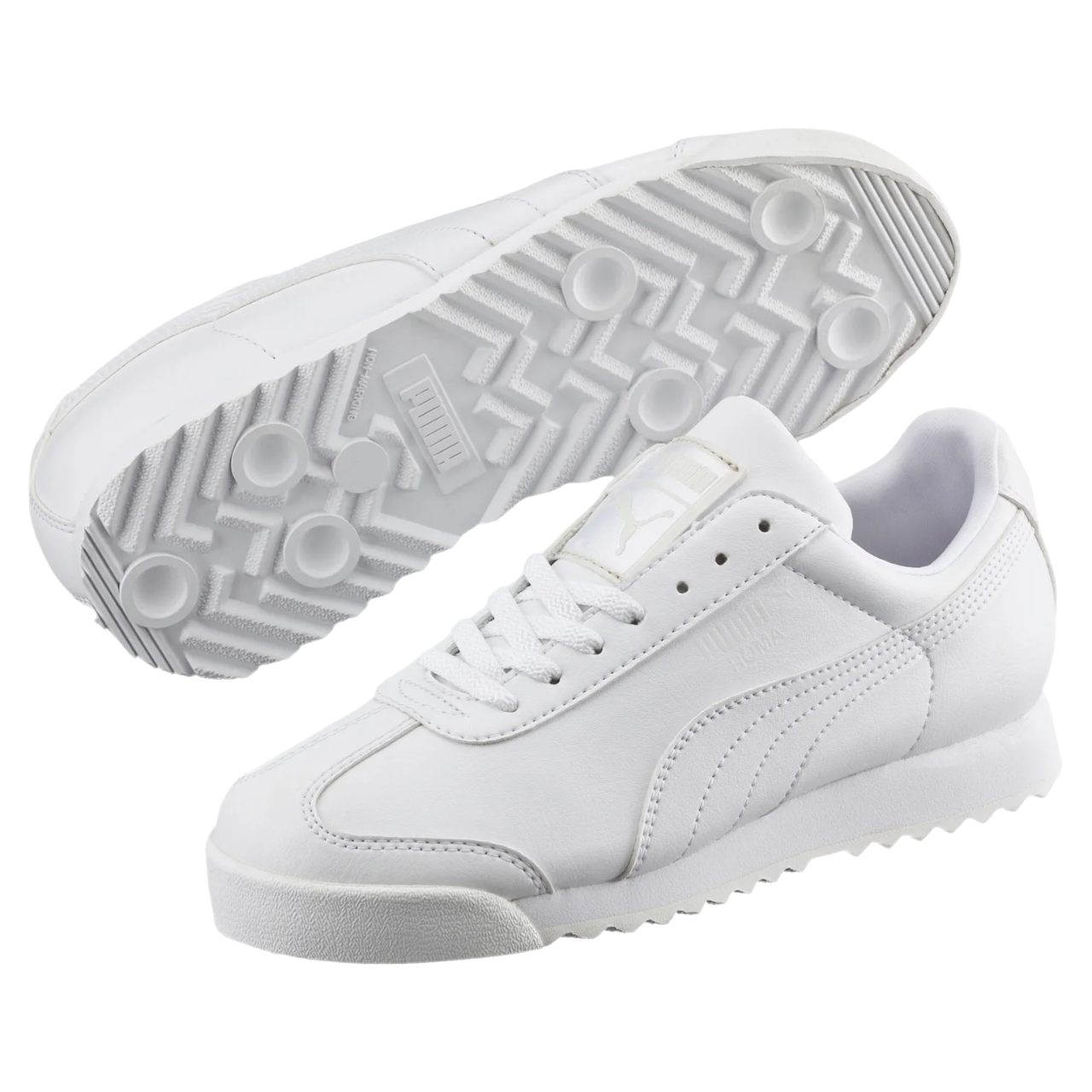 Tenis Puma Roma Basic Niña Blancas Gris Claro Colombia Para - Main Image