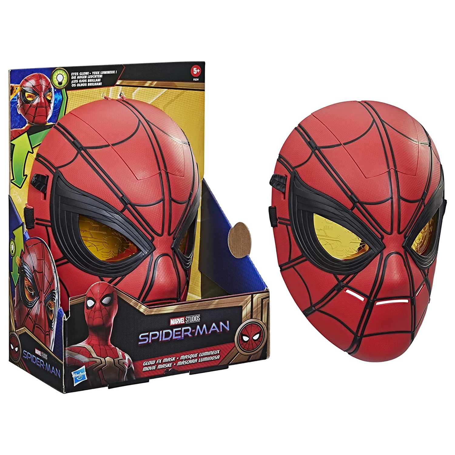 Máscara Luminosa Marvel Spider-man 25m Ojos Brillantes F0234 Hasbro