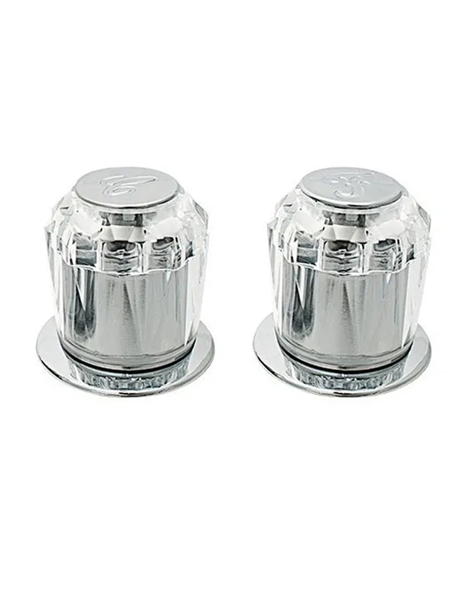 Juego De 2 Manerales Llaves Regadera C/chapeton Color Cromo