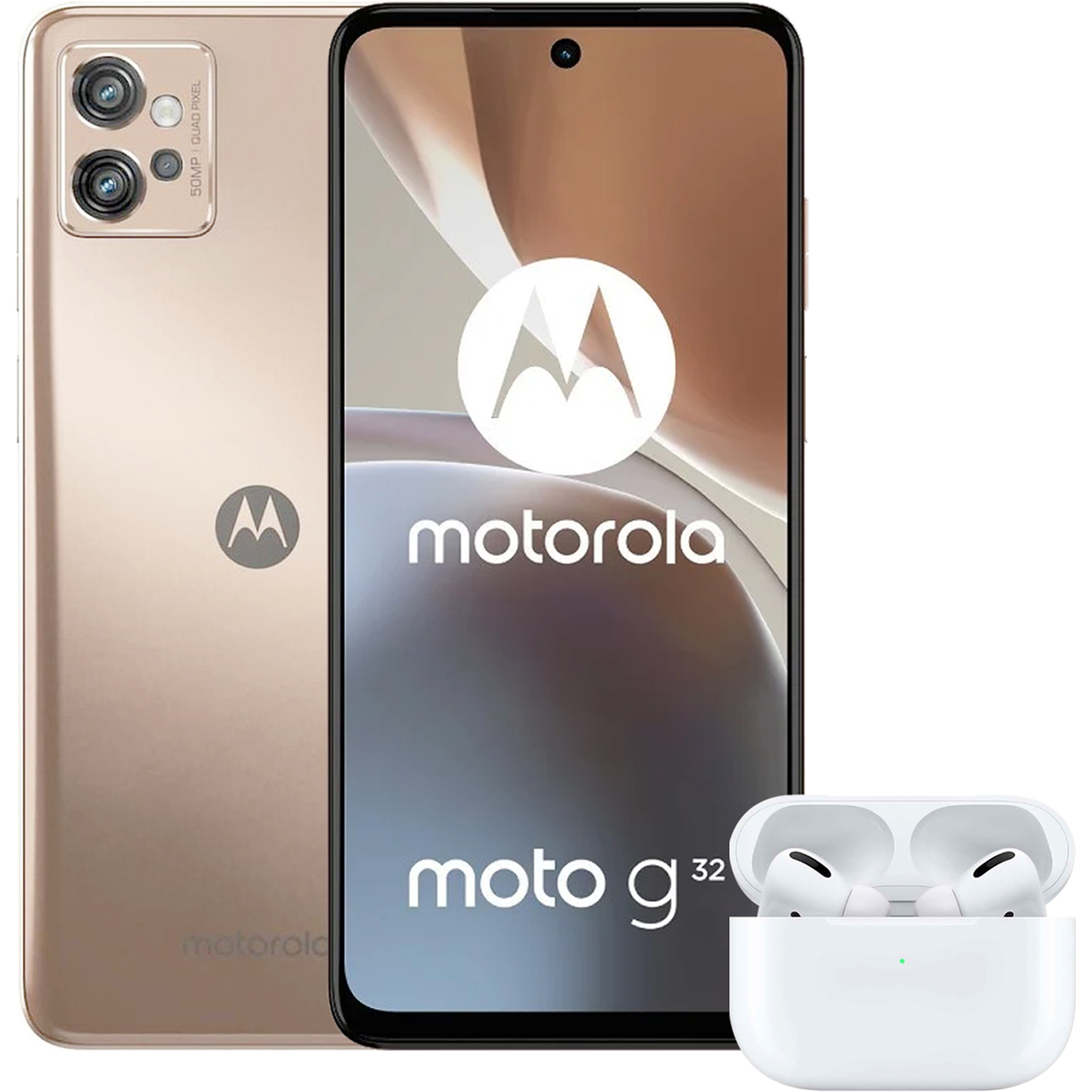 Celular MOTOROLA Moto G32 6GB 128GB 6.5" FHD+ 90 Hz 50 MP Rosa + Audifonos Internacional 