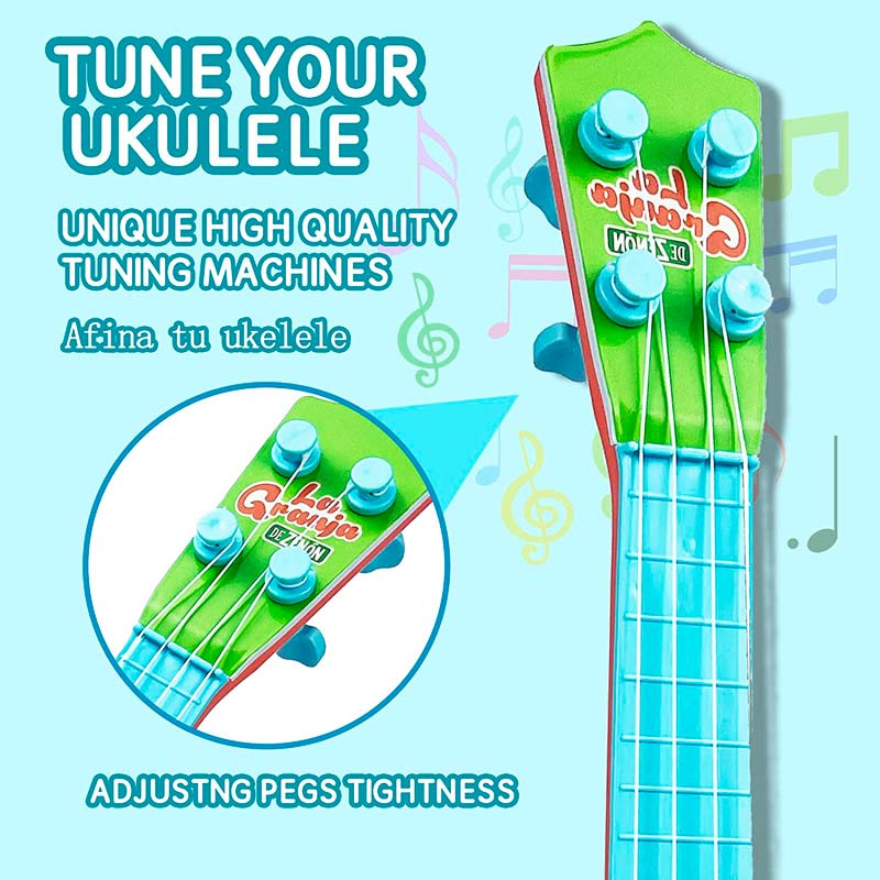 Juguete Mini Ukelele La granja de Zeneon de dibujos animados