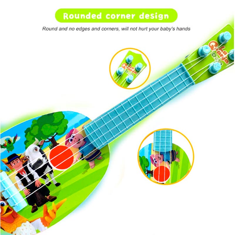 Juguete Mini Ukelele La granja de Zeneon de dibujos animados