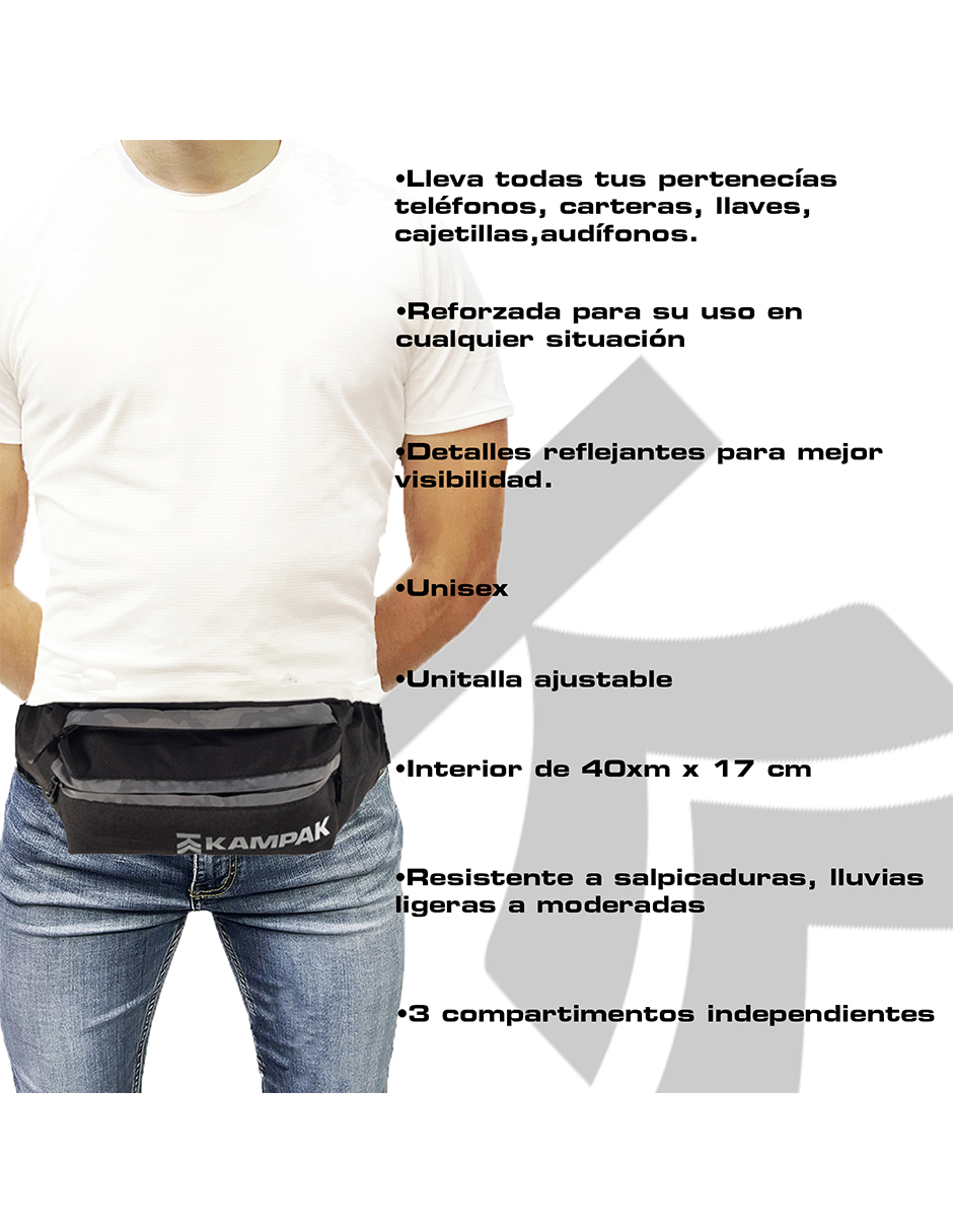 Cangurera Kampak Wk03 Riñonera Deportiva Canguro Casual