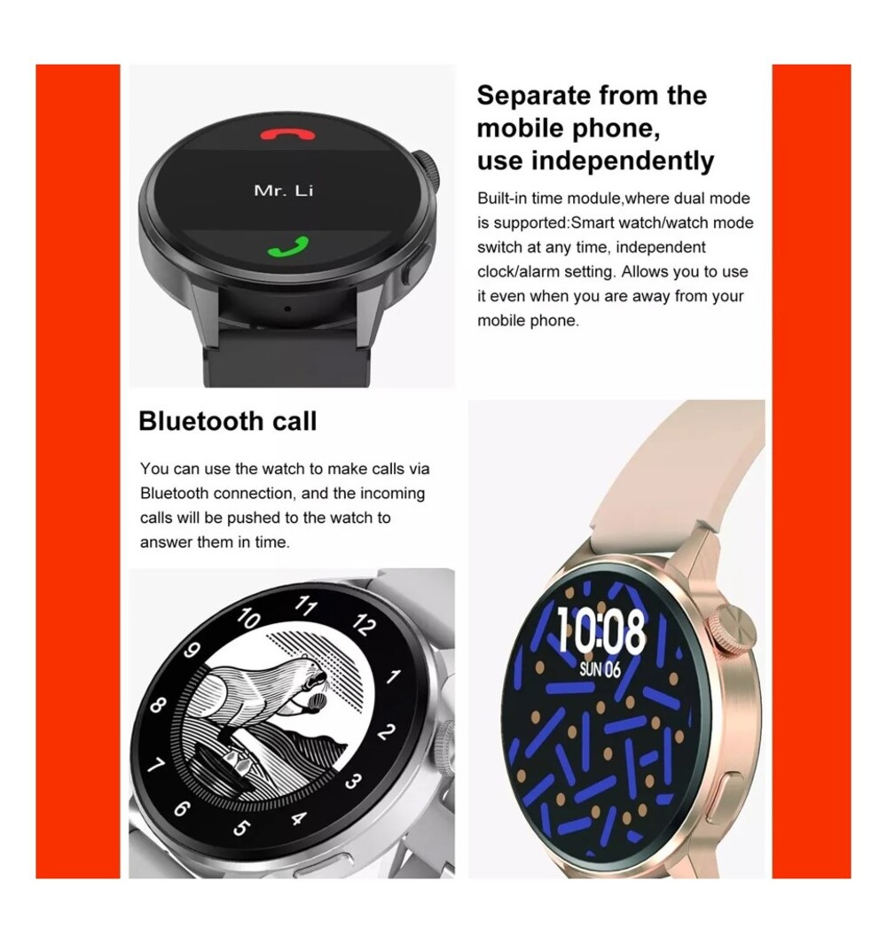 Reloj Inteligente Mujer Smartwatch Llamadas Bluetooth Lujo Diamantes