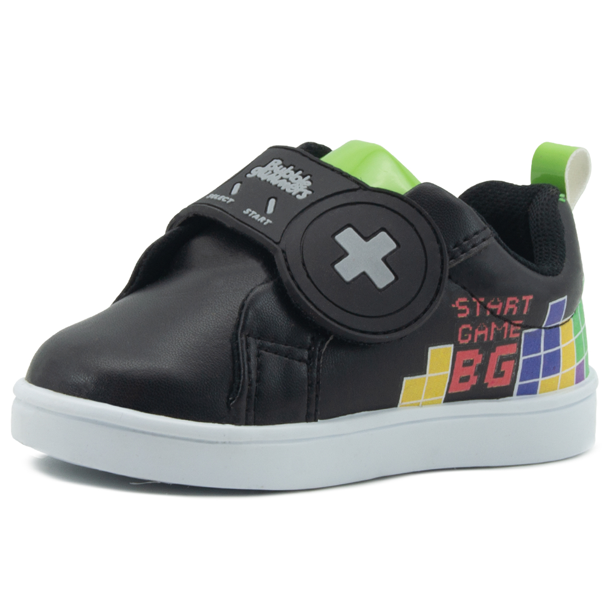 Tenis Gamer Niño Bubble Gummers Mike Negro/verde 14-19