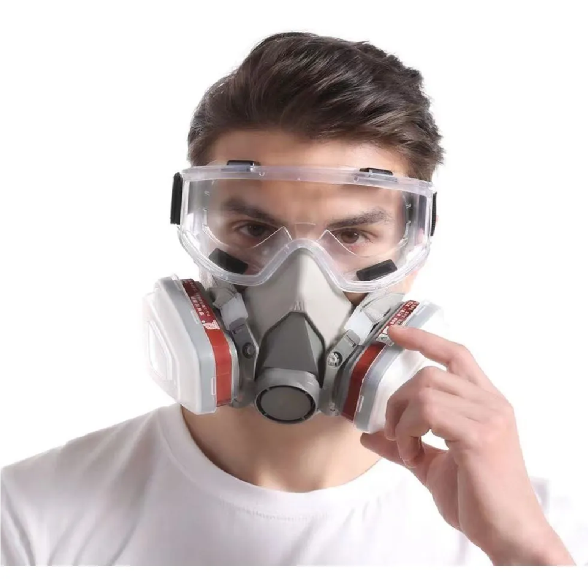 Máscara De Gas Respiración De Care Con Filtro Y Gafas