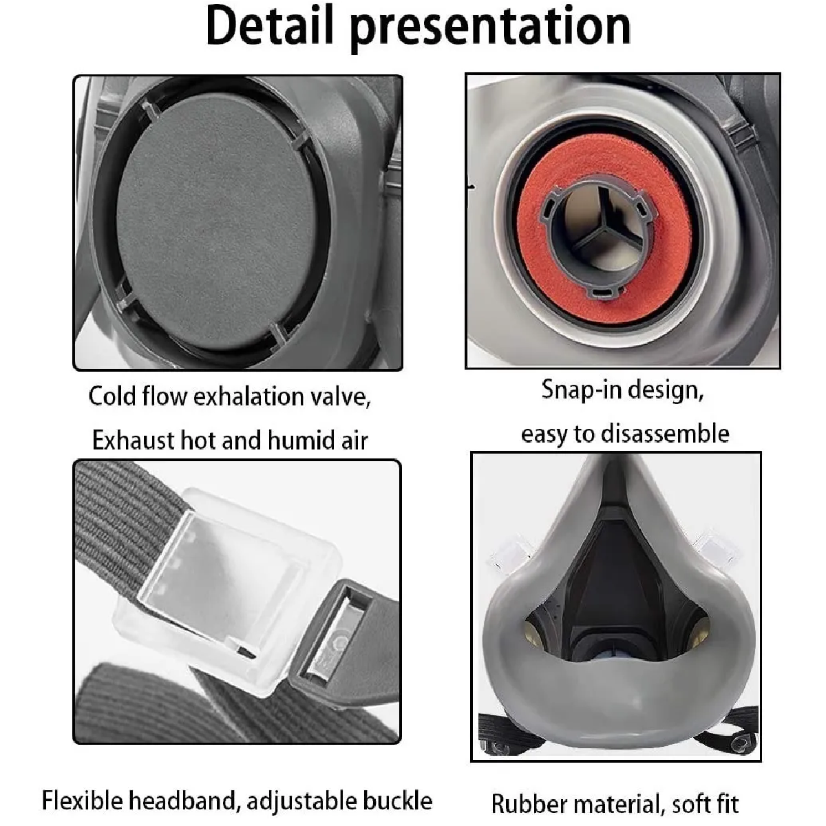 Máscara De Gas Respiración De Care Con Filtro Y Gafas