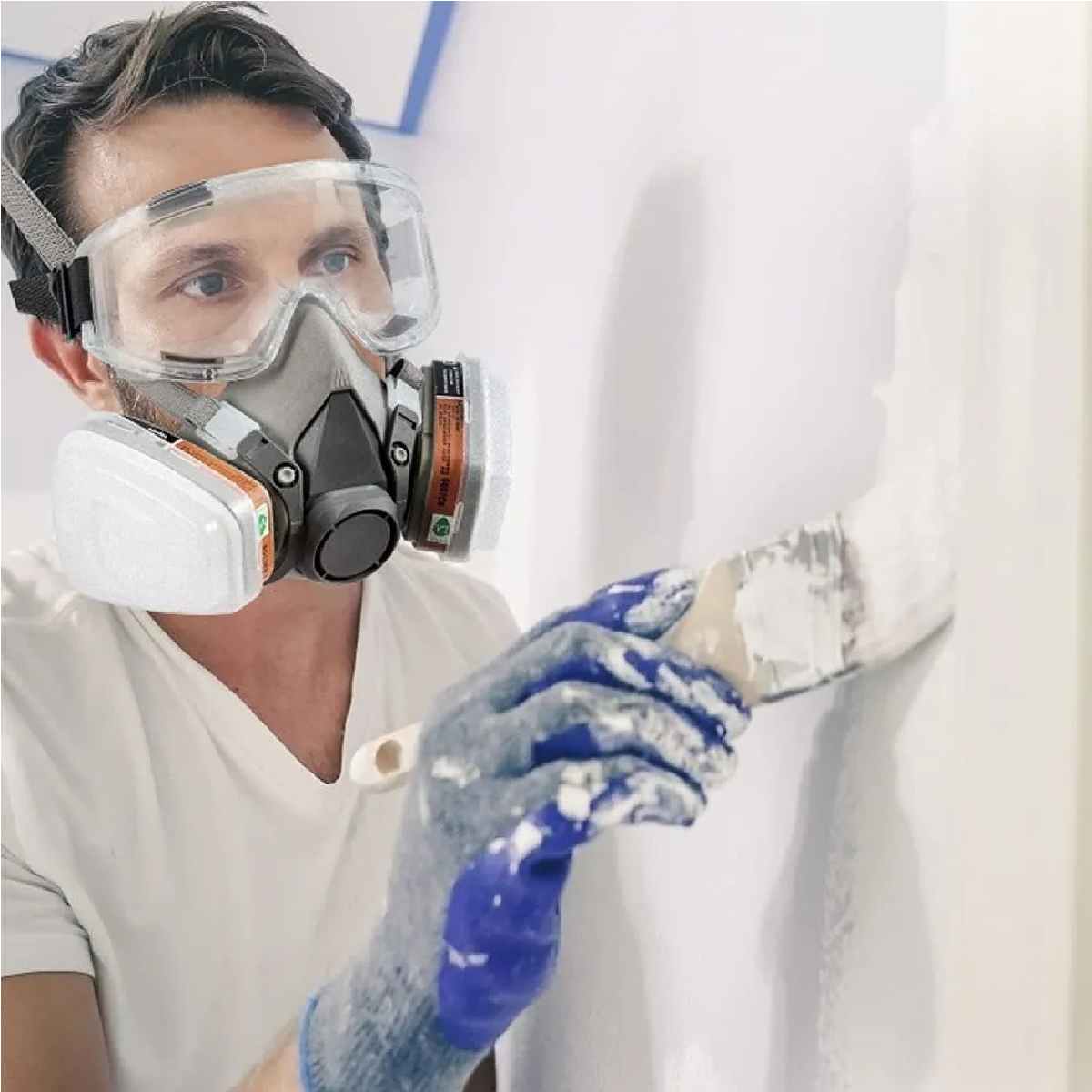 Máscara De Gas Respiración De Care Con Filtro Y Gafas