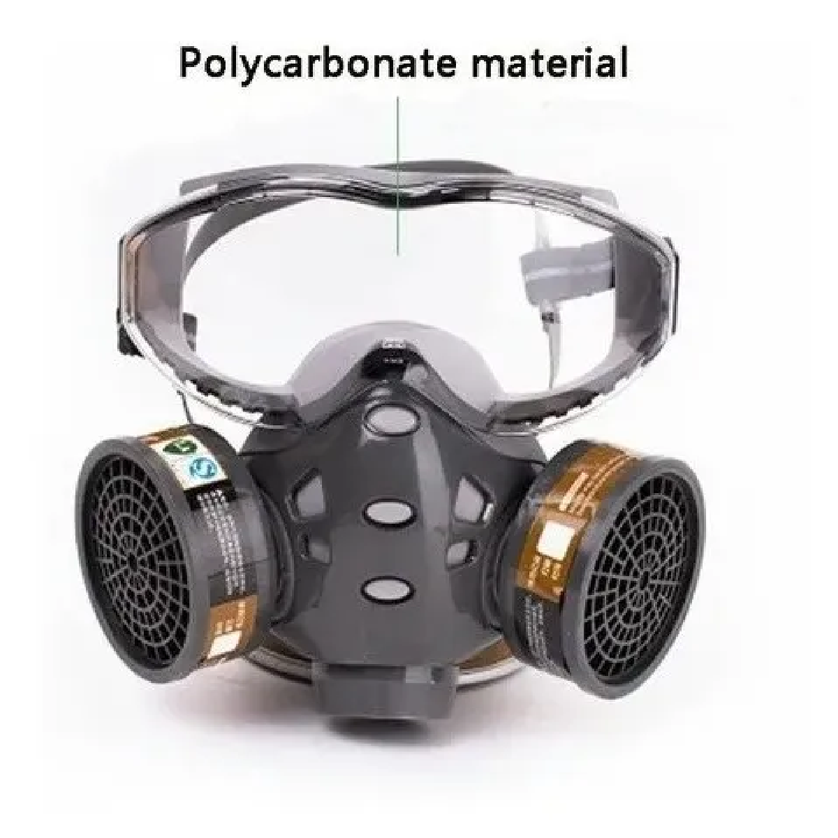 Máscara De Gas De Mascarilla Completo Con Par De Filtros