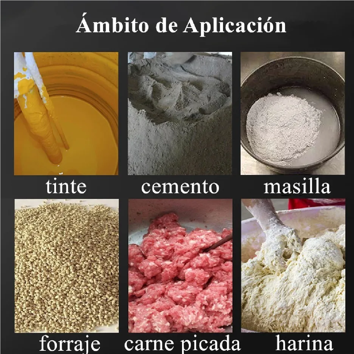 Mezcladora Eléctrica De Cemento/pintura Velocidad Ajustable Rojo