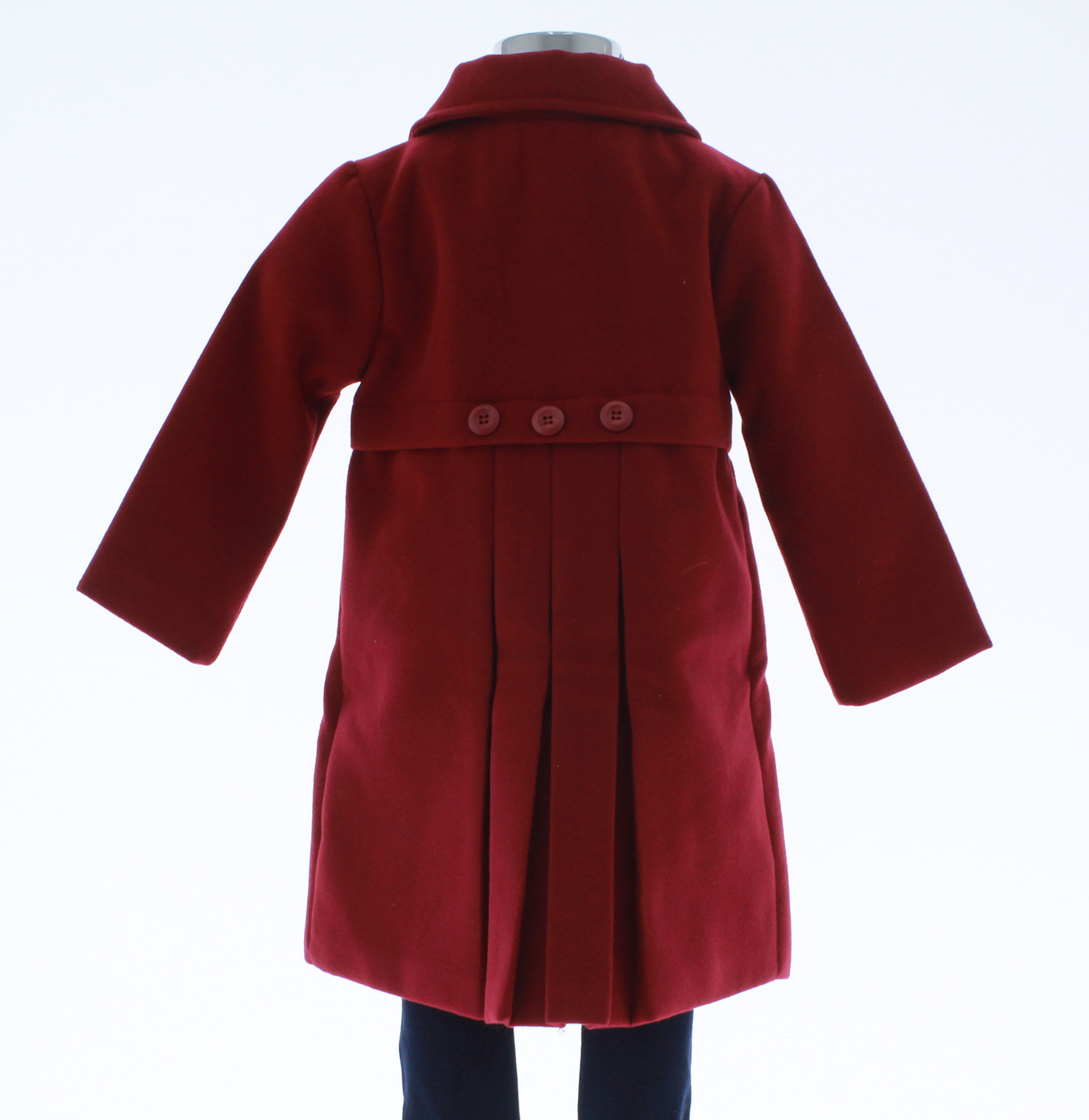 Abrigo Niña Rojo Forrado 3180 1 a 10 Años.