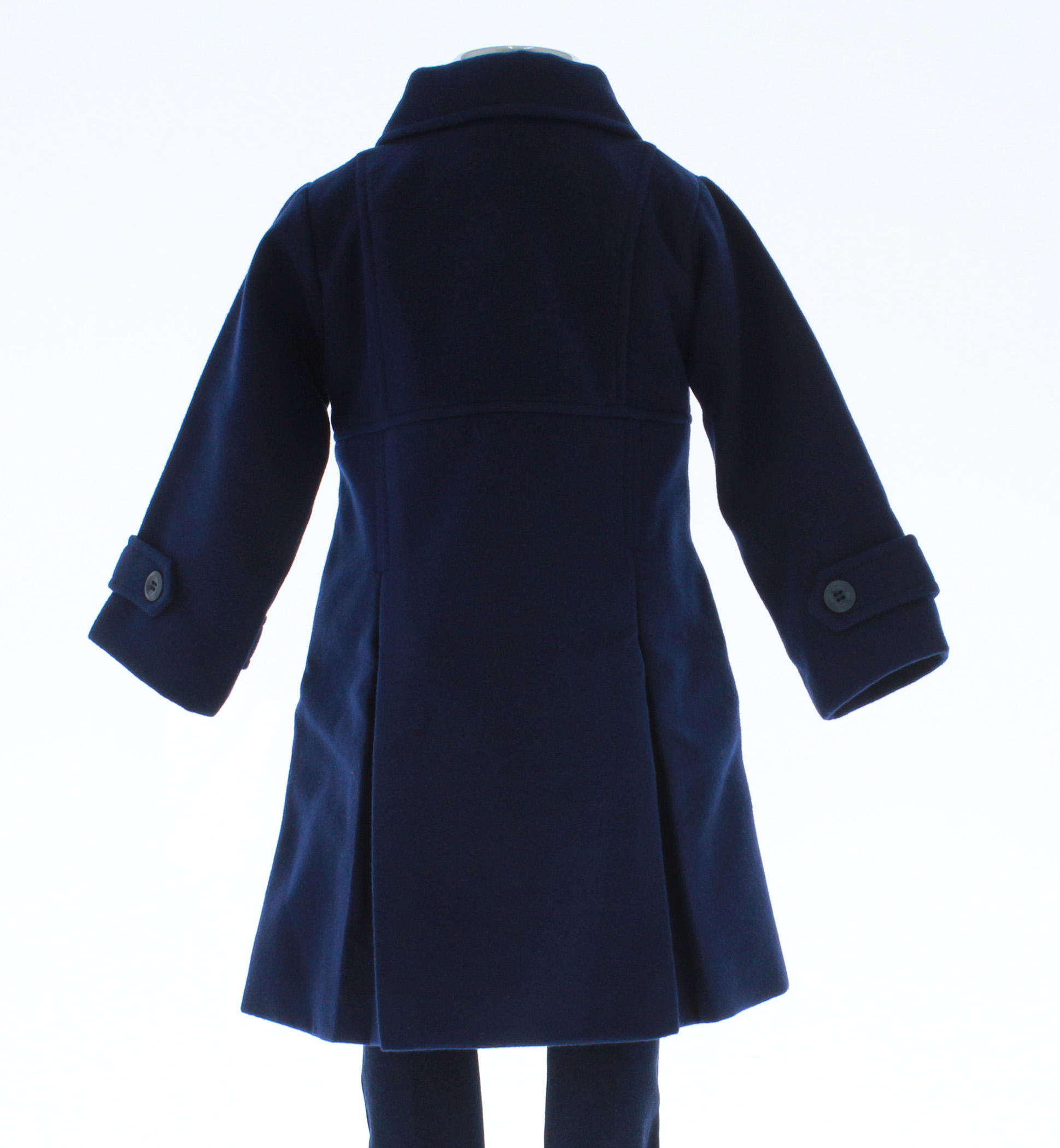 Abrigo Niña Azul Marino Forrado 3181 1 a 10 Años.