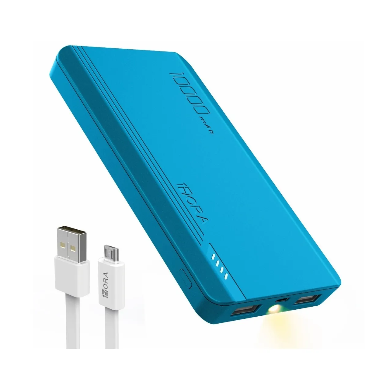 Power Bank Pila Bateria Portatil 10000mah Carga Rapida 1hora Azul