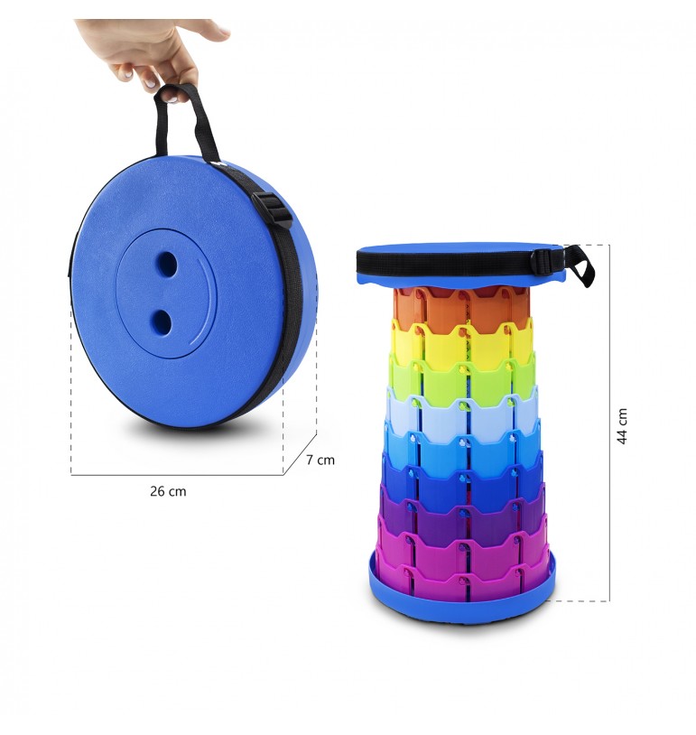 Banco Retractil Plegable Taburete Portatil Correa Ajustable