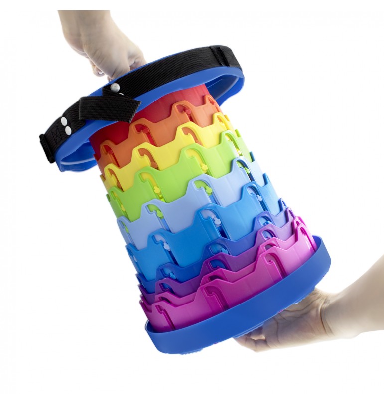 Banco Retractil Plegable Taburete Portatil Correa Ajustable