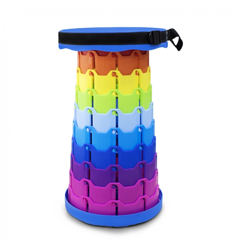 Banco Retractil Plegable Taburete Portatil Correa Ajustable