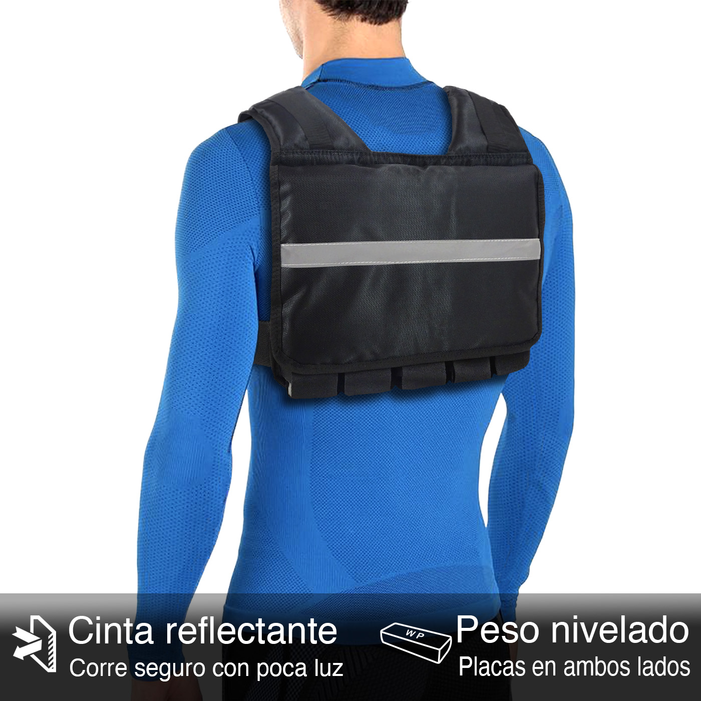 Chaleco de peso Elite 22 K Black WodPack®