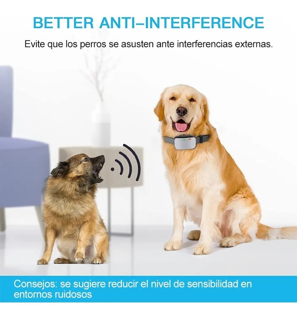 Anti ladrido Perro Entrenamiento Collar Eléctrico Automático